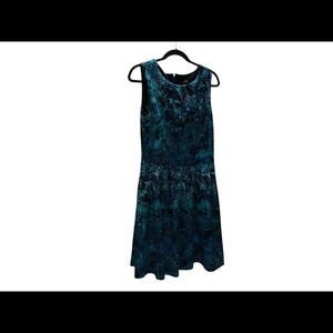 Stunning Blue Abstract Print Dress